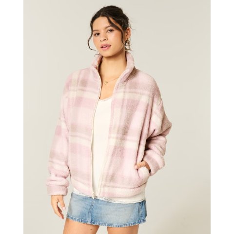 Gilly Hicks 长绒绒拉链卫衣