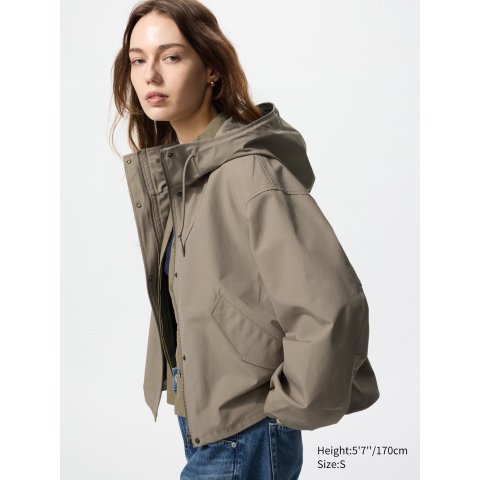 UNIQLO 棉混短款派克服