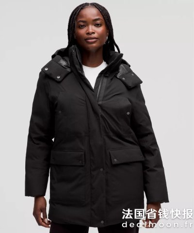Lululemon600蓬松防水羽绒派克大衣