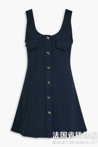 Ganni棉绒迷你连衣裙