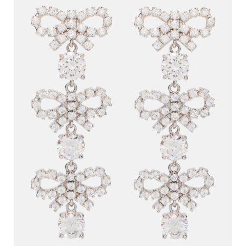 Self-Portrait水晶装饰流苏耳环