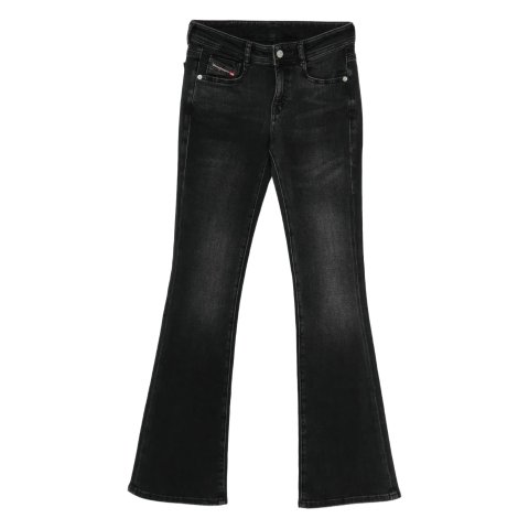 logo 吊牌牛仔裤 直筒