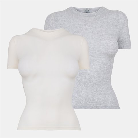 skims 棉质T恤 2件装