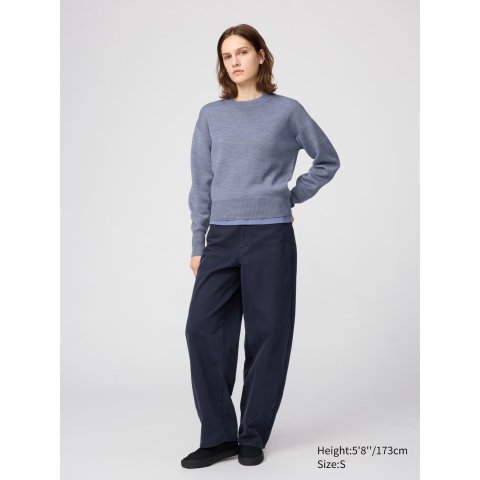 UNIQLO 女士双面针织圆领毛衣