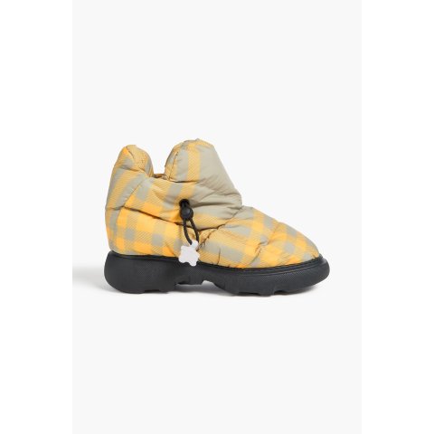 Checked拼接雪地靴