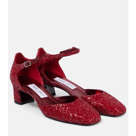 Jimmy ChooPixie 45 亮片高跟鞋