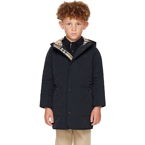 大童保暖黑色外套