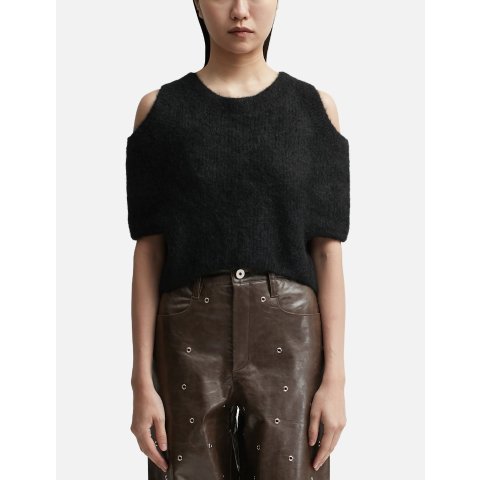 Cut-Out 拼接针织上衣