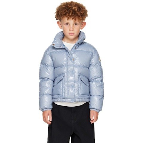 Puivert 奶蓝色羽绒服 大童