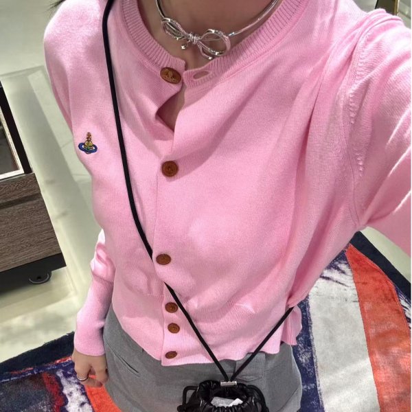 Pink Bea 短款针织开衫