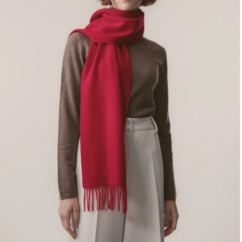 羊绒围巾 红色