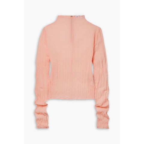 皱褶乔其纱上衣