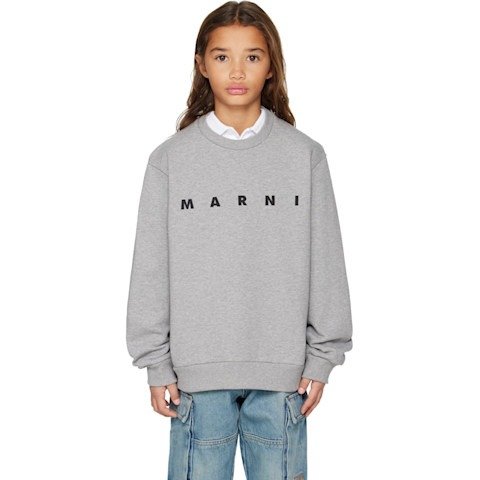 大童灰色棉质卫衣