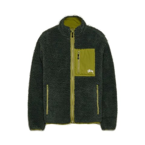 Stussy 反穿羊羔绒夹克