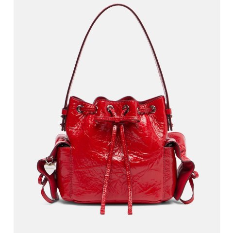 Acne StudiosMultipocket 迷你皮革水桶包