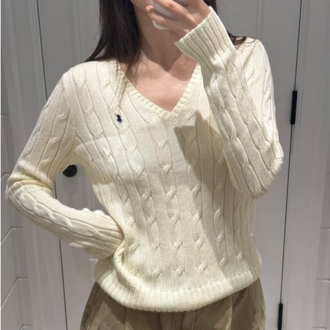 Polo Ralph Lauren 毛衣 米色 棉