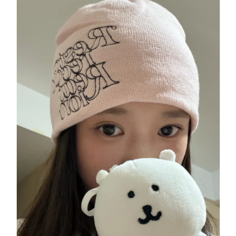 logo-stitch 针织帽