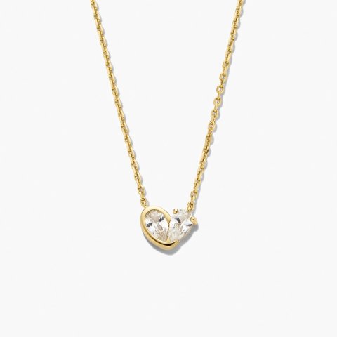 Mejuri心形吊坠项链