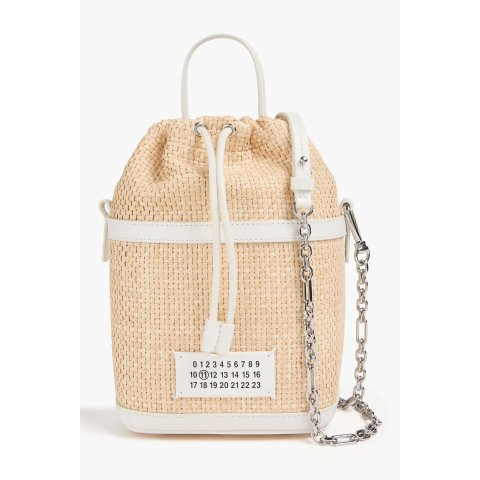 Maison Margiela5AC 皮革编织水桶包