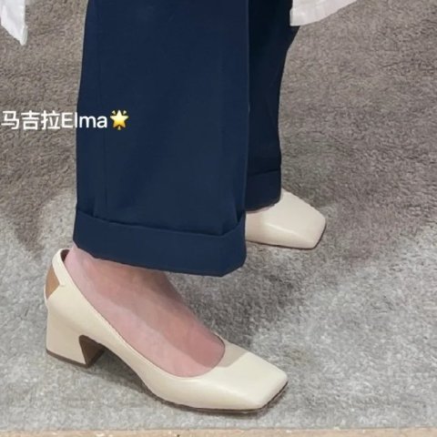 Decortique 皮革高跟鞋