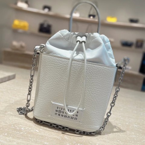 Maison Margiela5AC 帆布皮革水桶包