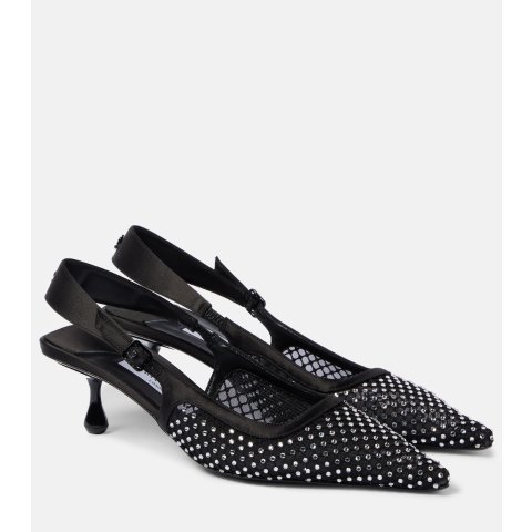 Amel 50 网纱缎面高跟鞋