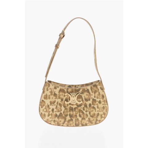 CelineCLAUDE动物纹单肩包