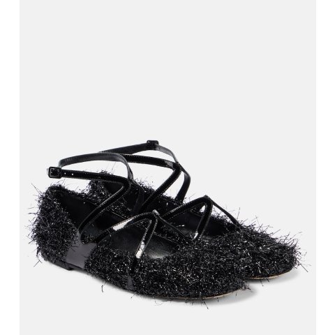 Jimmy ChooAstoria tinsel芭蕾平底鞋