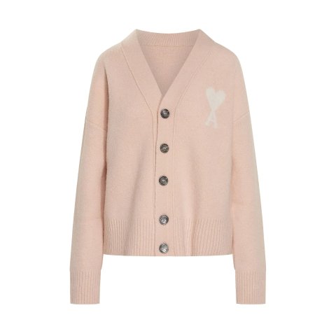 Paris V领针织开衫De Coeur