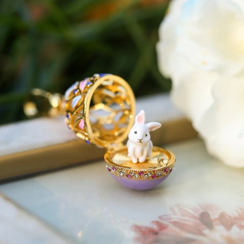 兔子蛋吊坠项链