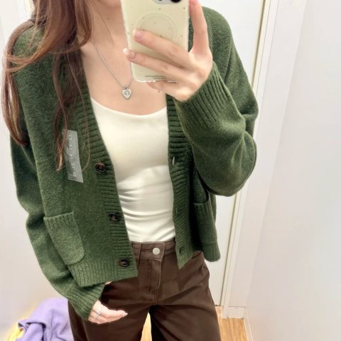 UNIQLO 羊羹纱短开衫 男女款