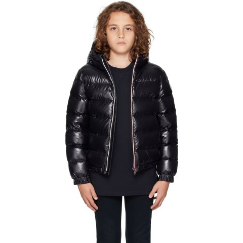 New Aubert连帽羽绒服 黑色 大童