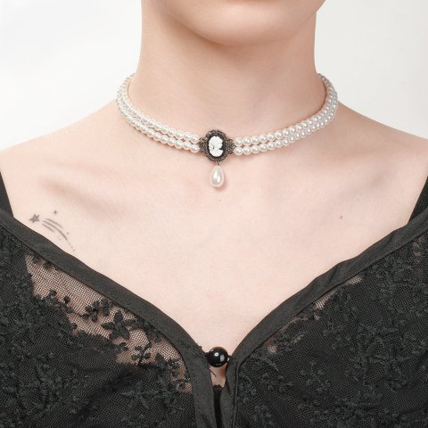 双层珍珠Choker