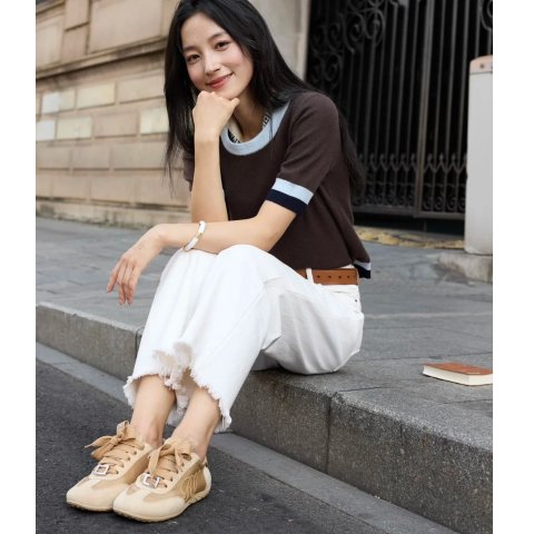 Roger VivierViv 缎面皮革运动鞋