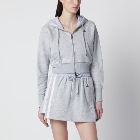 Vivienne WestwoodVivienne Westwood Orb标志灰色短款卫衣