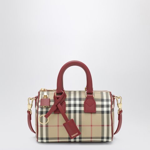 Burberry Mini Check 保龄球包 限定红色