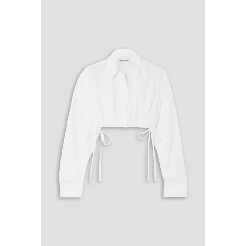 棉府绸短款衬衫