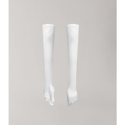 经典缎面歌剧手套 43cm