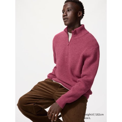 UNIQLO 男士半拉链毛衣