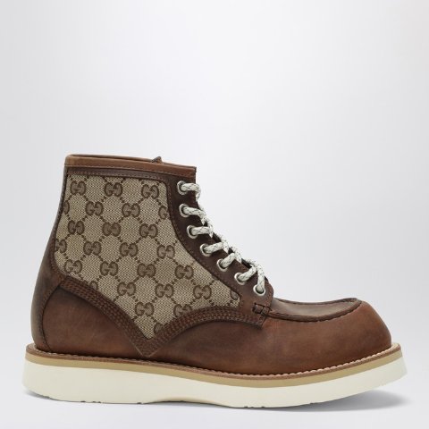 GG 针织装饰系带短靴