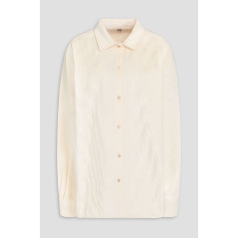 灯芯绒混纺衬衫