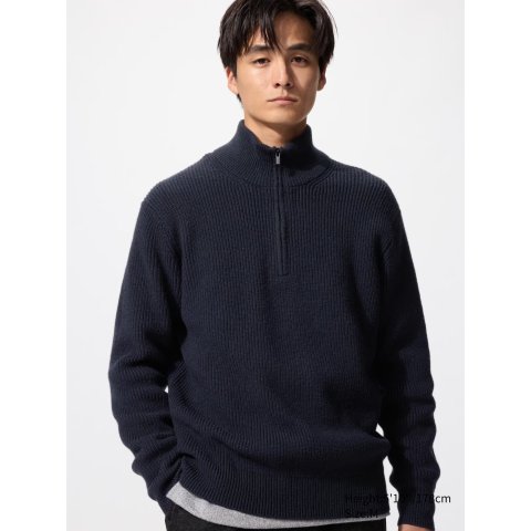 UNIQLO 男士半拉链毛衣