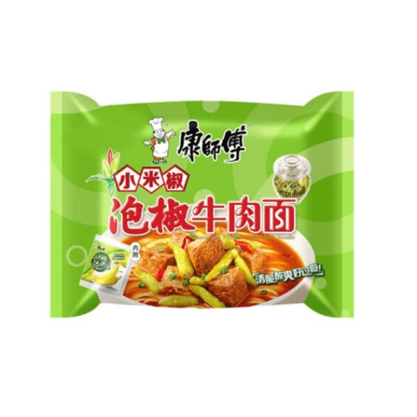 康师傅 经典泡椒牛肉面 方便面 103g