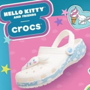 Crocs X三丽鸥联名再添新品！玉桂狗好乖