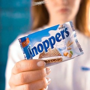 Knoppers 巧克力榛子威化饼 奶香浓郁榛子夹心