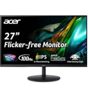 💥史低价💥：Acer 27寸WQHD显示器-SH272U 100Hz刷新率