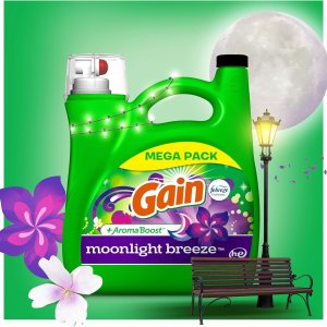 Gain 超浓缩洗衣液4.55L 月光微风香型 听起来很就好闻