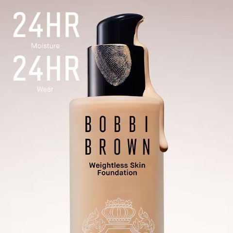 送自选5件套+化妆包上新：Bobbi Brown 新版长效持妆粉底液 24小时轻薄持妆