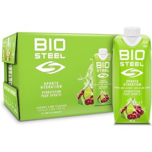 BioSteel 樱桃青柠味运动饮料 12瓶装x500ml 含5种必需电解质