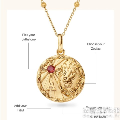 星座金币项链